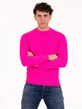 Rundhalspullover Zanieri aus Kaschmirwolle Fuchsia