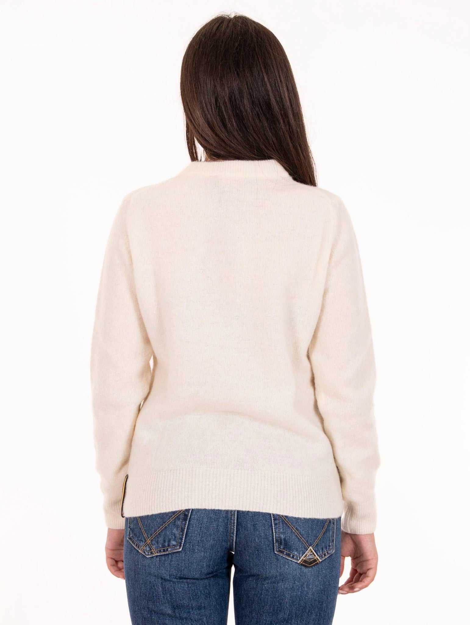 Pull Clarisse K-Way in Misto Lana Melange Panna K4138MWX42 K-Way