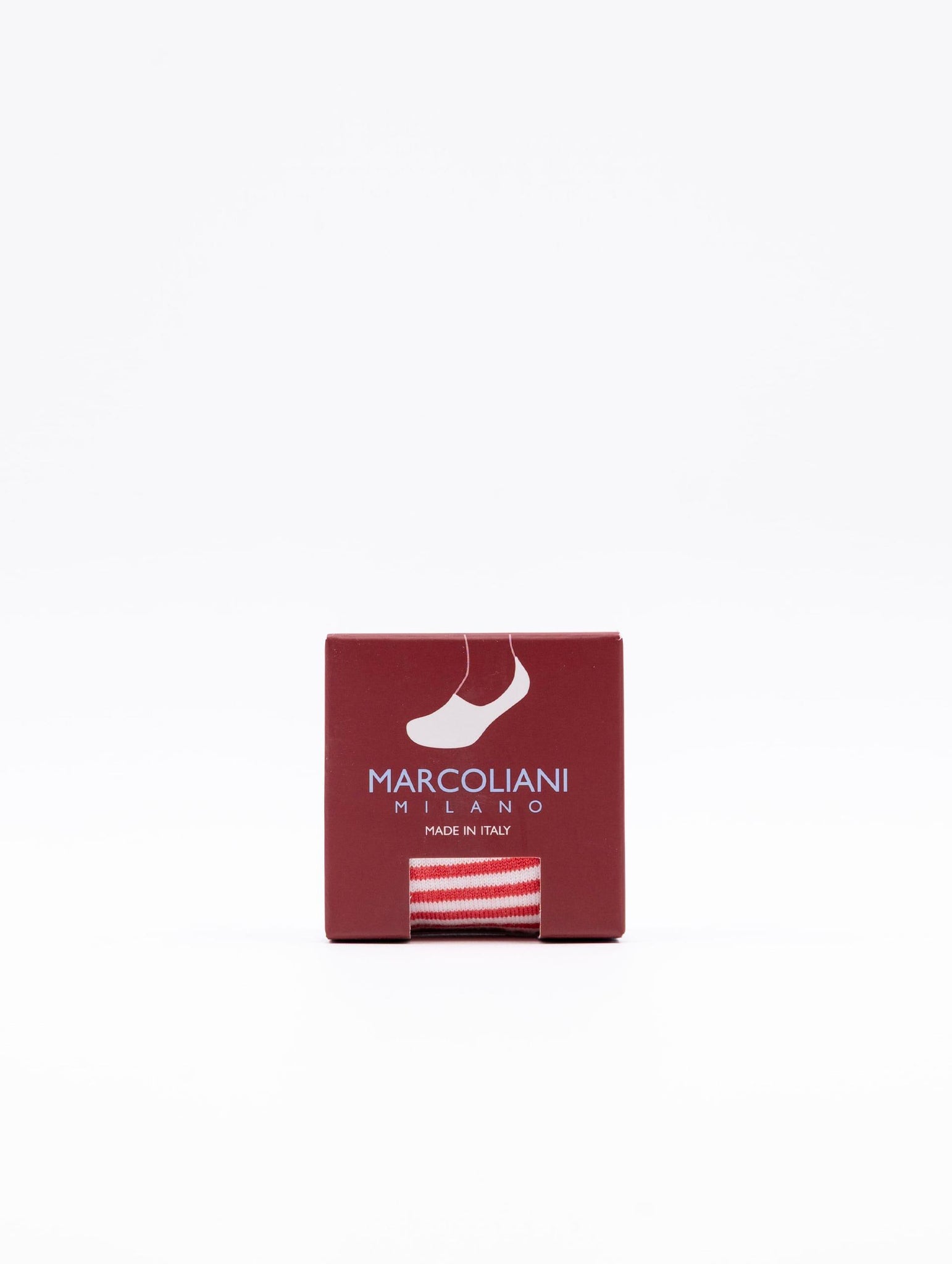 Fantasmini Marcoliani Invisible Touch in Cotone a Righe Bianco e Salmone 3311219 Marcoliani Milano