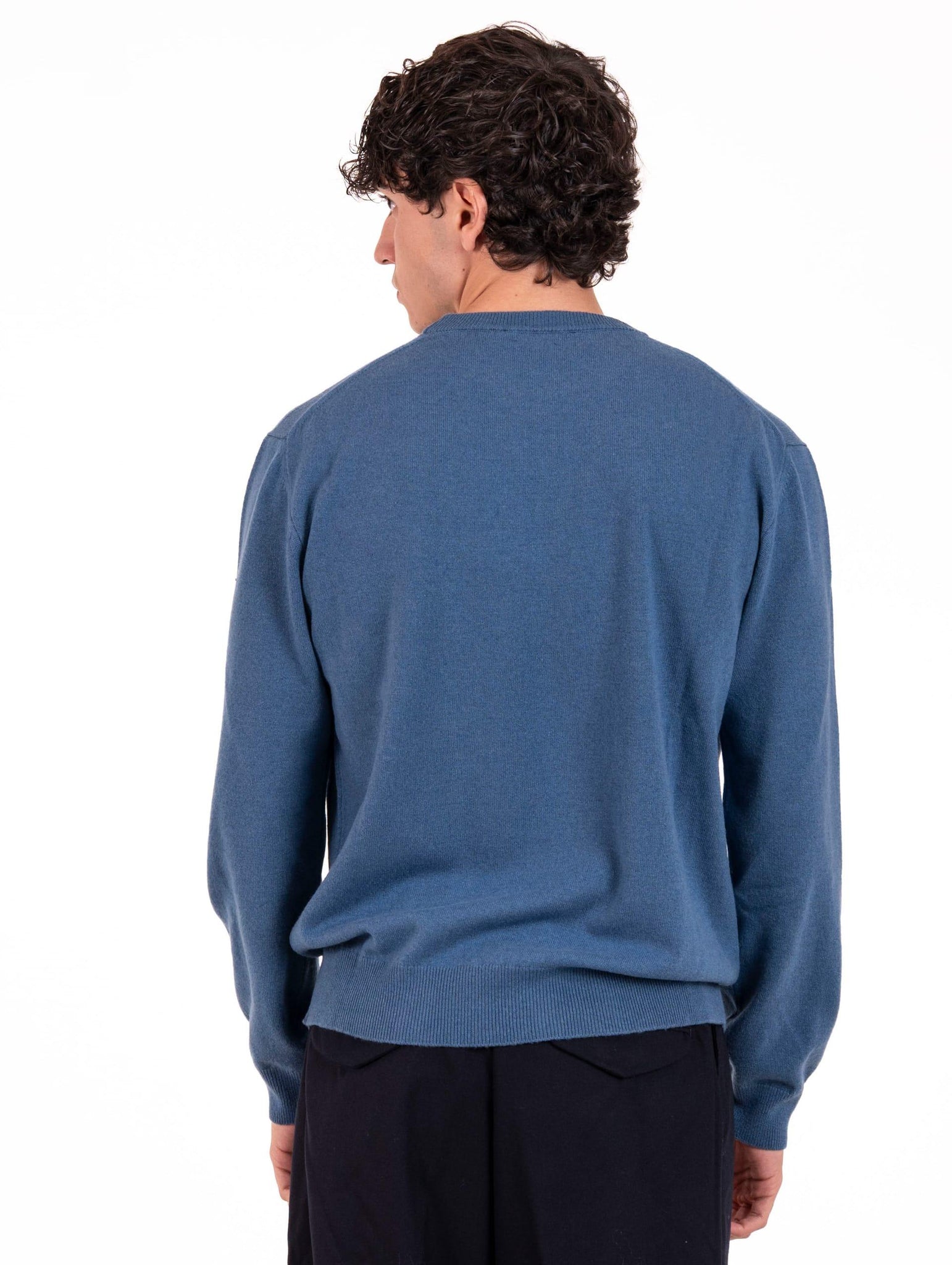 Girocollo Daniele Fiesoli in Cashmere Indigo 336006 Daniele Fiesoli