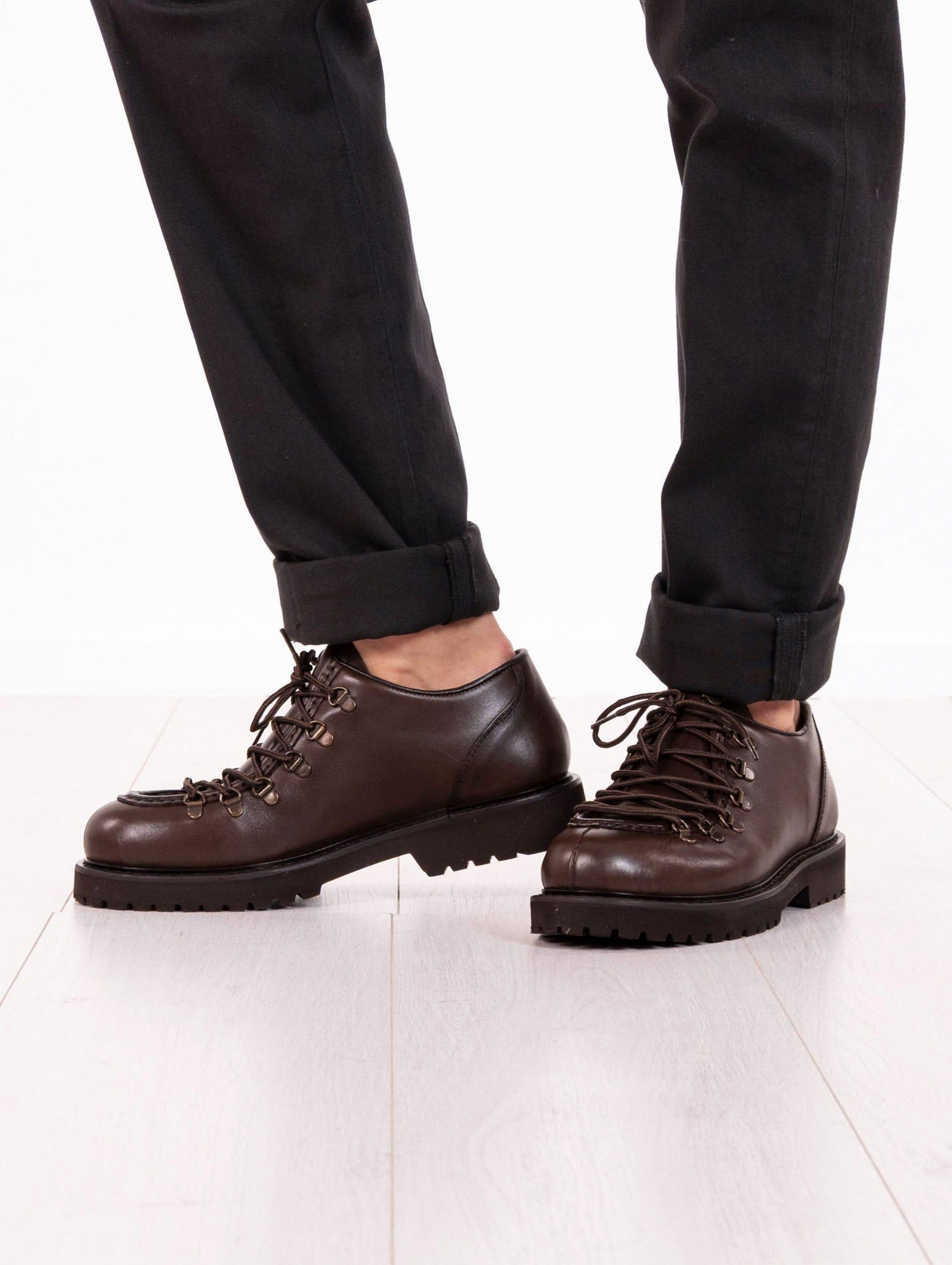 Stringata Merano Calf in Pelle Marrone MERANOCALFBRO Kjore Project