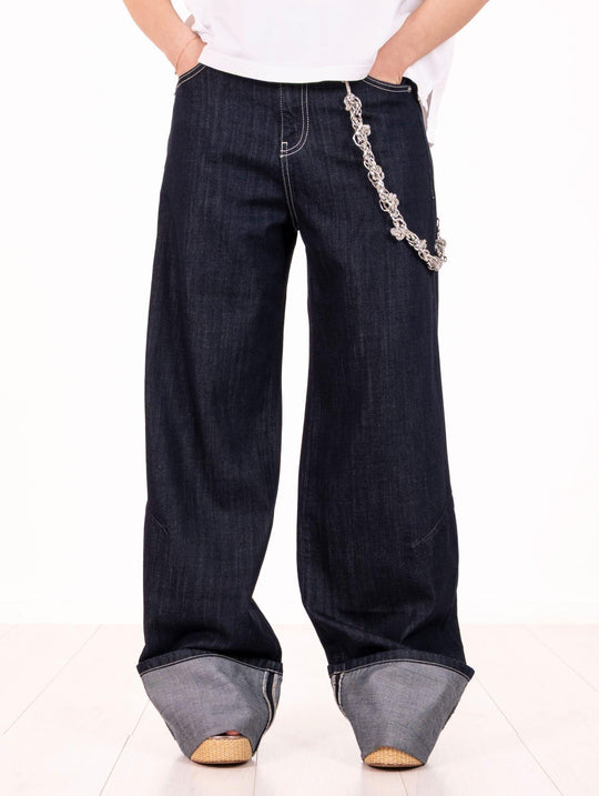 Jeans Circus Hotel Maxi Risvolto e Catena