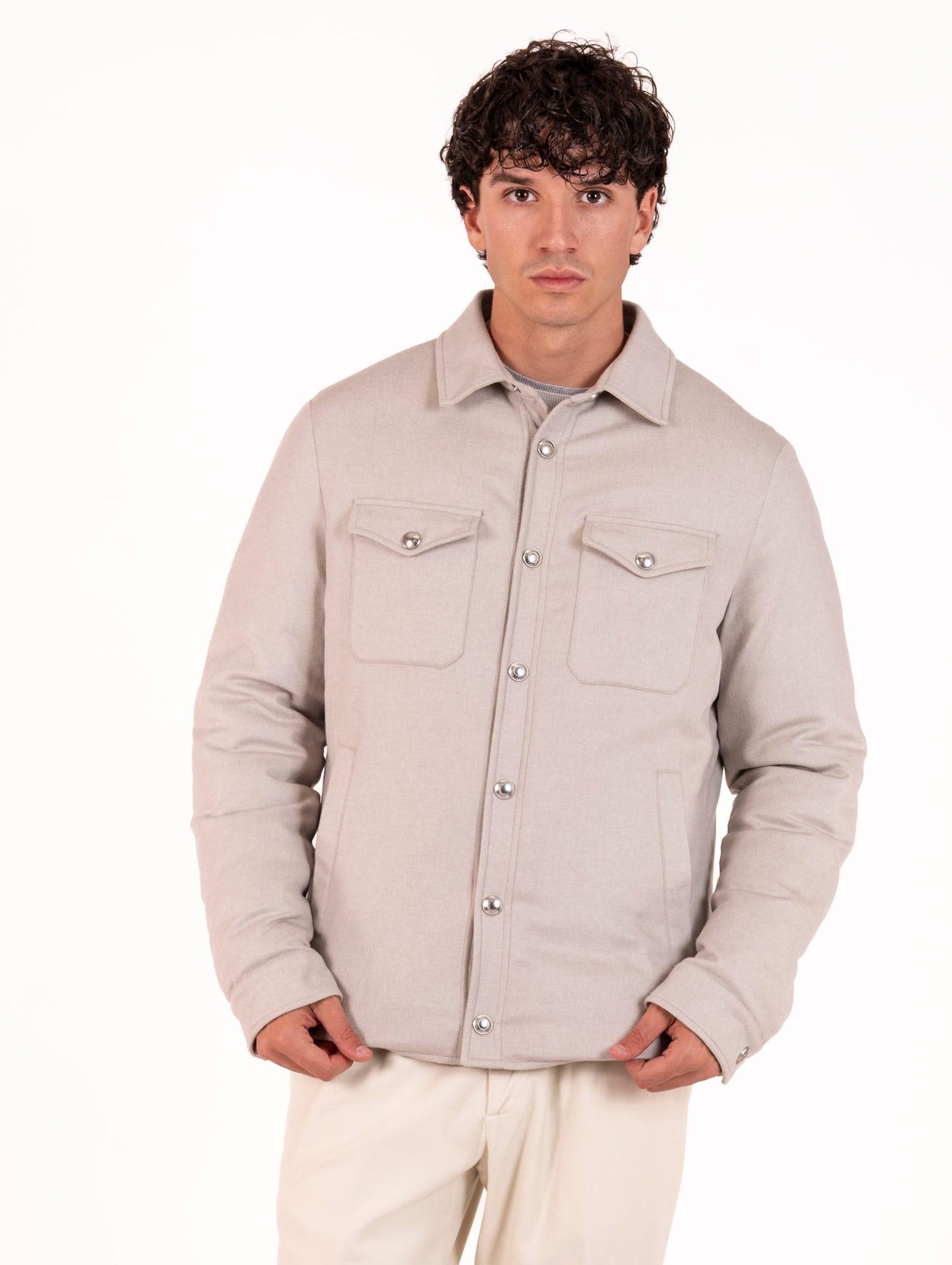 Giubbino Elleventy Milano in Seta e Cashmere Ghiaccio L75GBTI30TES0H09807 Eleventy Milano