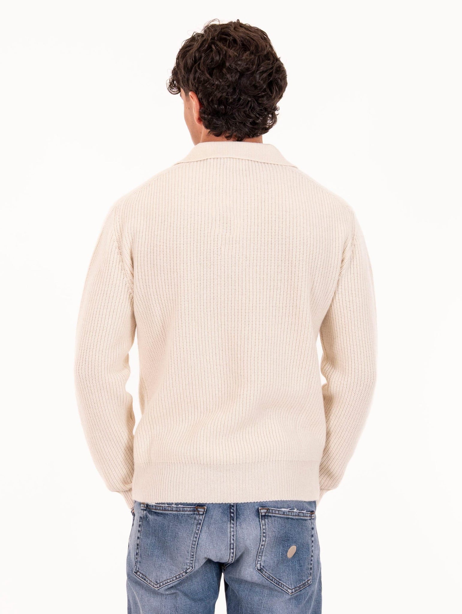 Polo Capri Daniele Fiesoli in Eco Cashmere Nuvola 3391100 Daniele Fiesoli