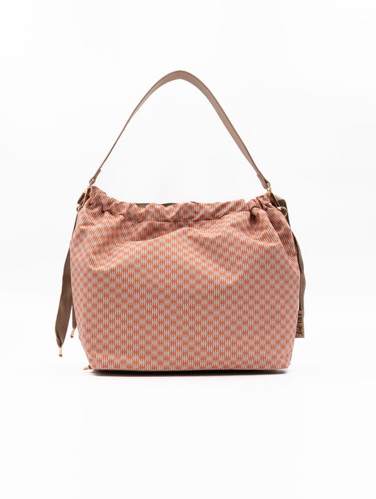 Borsa Zaino Fri-Yay in Tessuto Tecnico Arancione e Beige