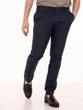 Pantalone Devore per Four Stroke Slim  in Cotone Navy