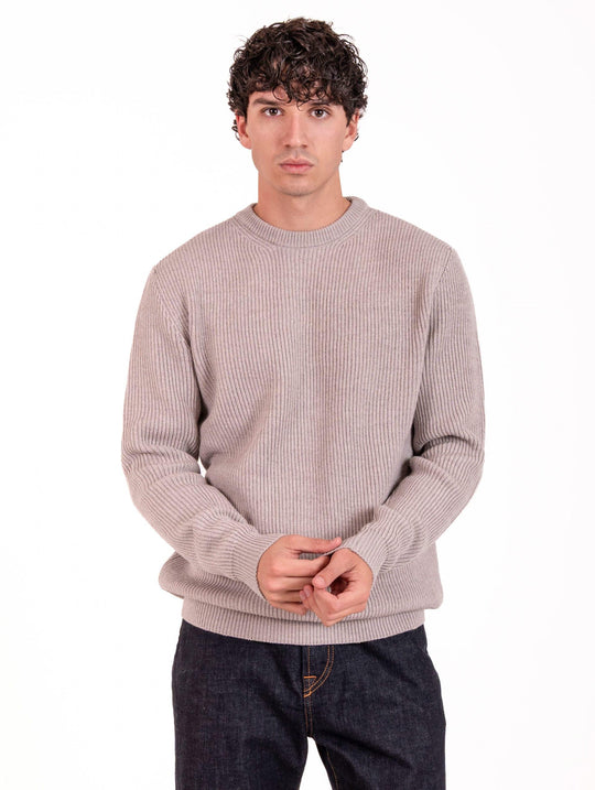 Maglia Four Stroke in Lana Sabbia