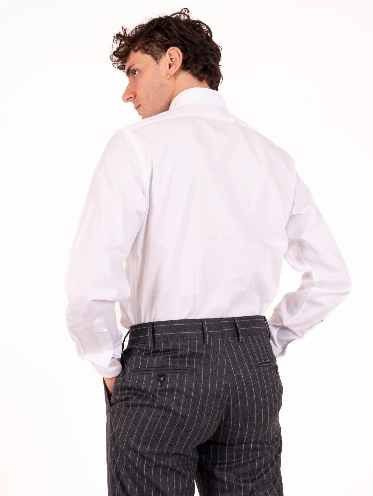 Camicia Regular Orian Botton Down in Cotone Bianca N35702UP3110 Orian