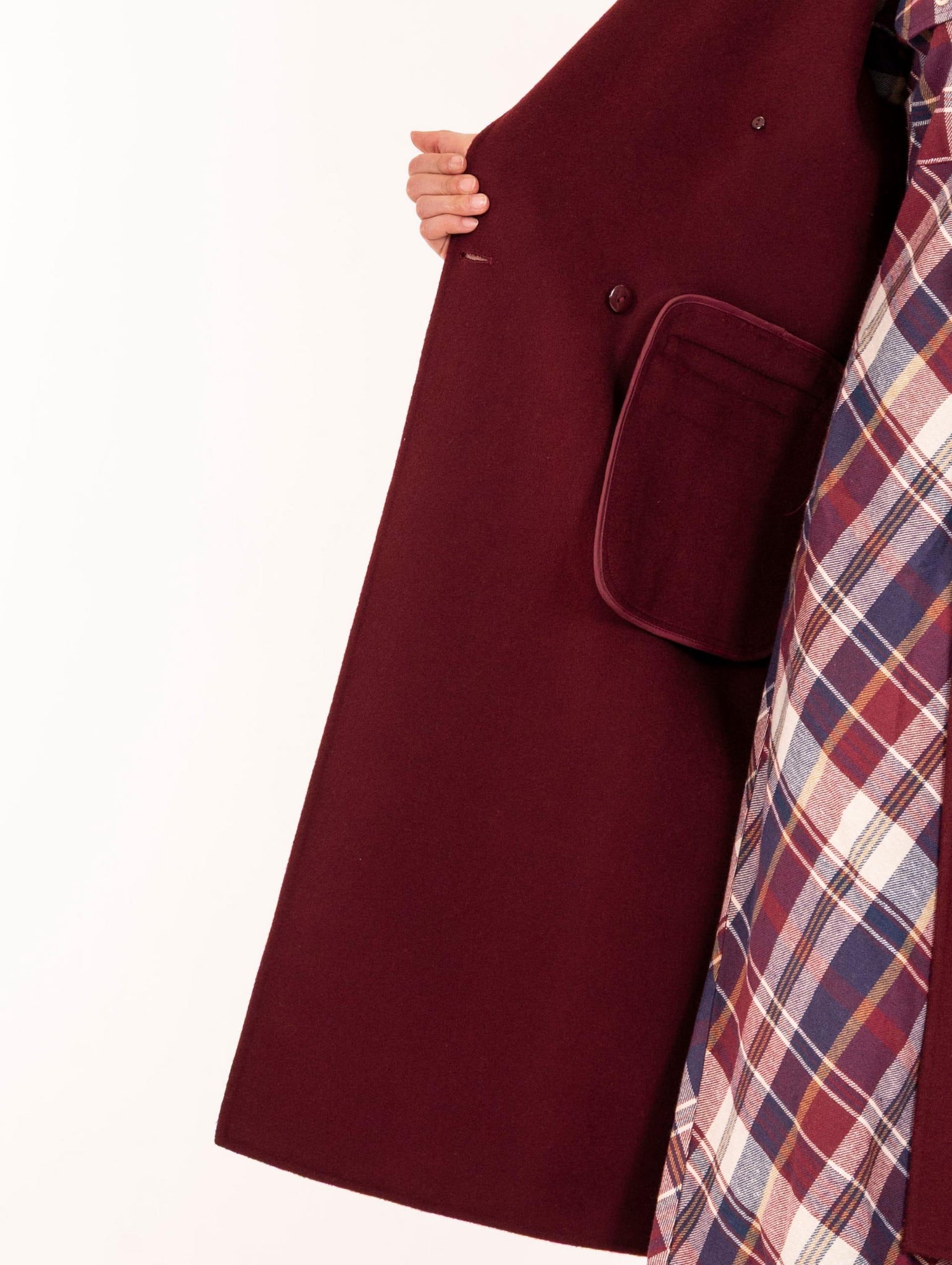 Cappotto Doppio Petto Alpha Studio in Lana Ciliegia AD-4690N2009 Alpha Studio