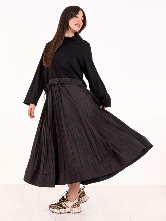 Blusa con Abito Plissè Meimeij Nero