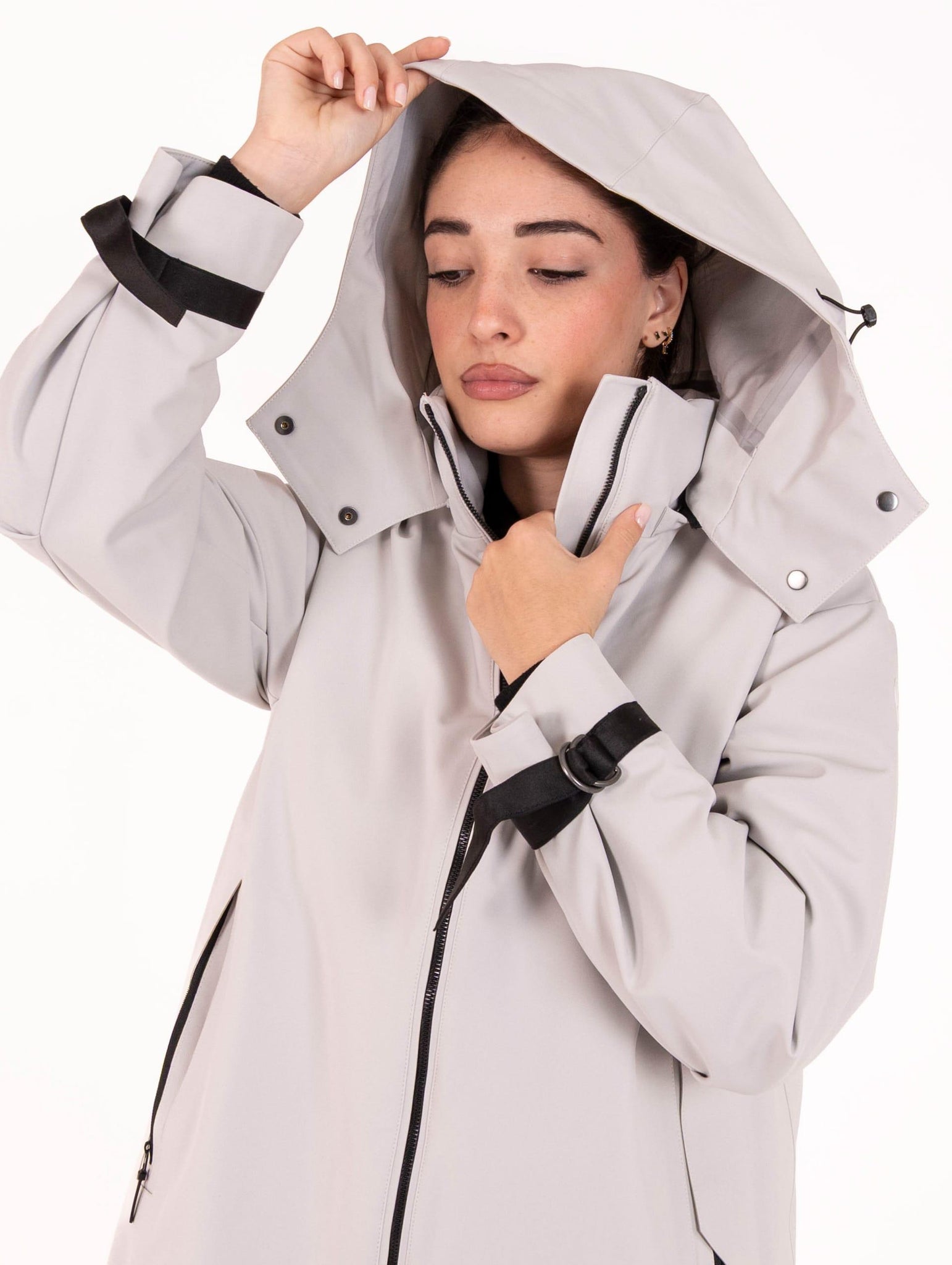 Parka Megumi People of Shibuya Grigio MEGUMIPM149908 People of Shibuya