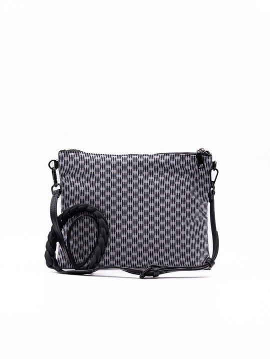 Pochette Erminia Fri-Yay in Tessuto Tecnico Grigio e Nero