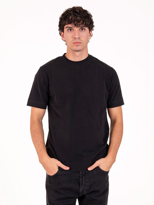T-Shirt Circolo 1901 Raglan in Jersey Nero