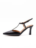 Decollete Lara May in Pelle Nero
