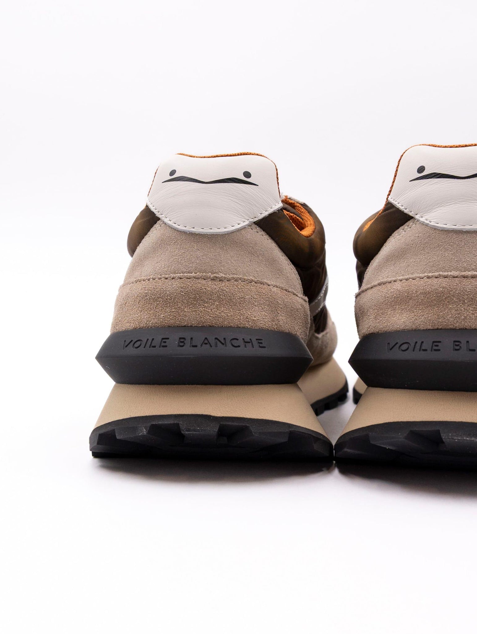 Sneakers Qwark Hype Man Voile Blanche Beige e Marrone QWARKHYPEMANSUEDE/NYLONVINTAGE Voile Blanche