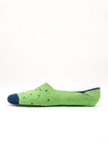Marcoliani Invisible Touch Füßlinge aus Baumwolle mit grünen und blauen Punkten