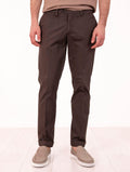 Pantalone Four Stroke by Devore in Cotone e Seta Cioccolato