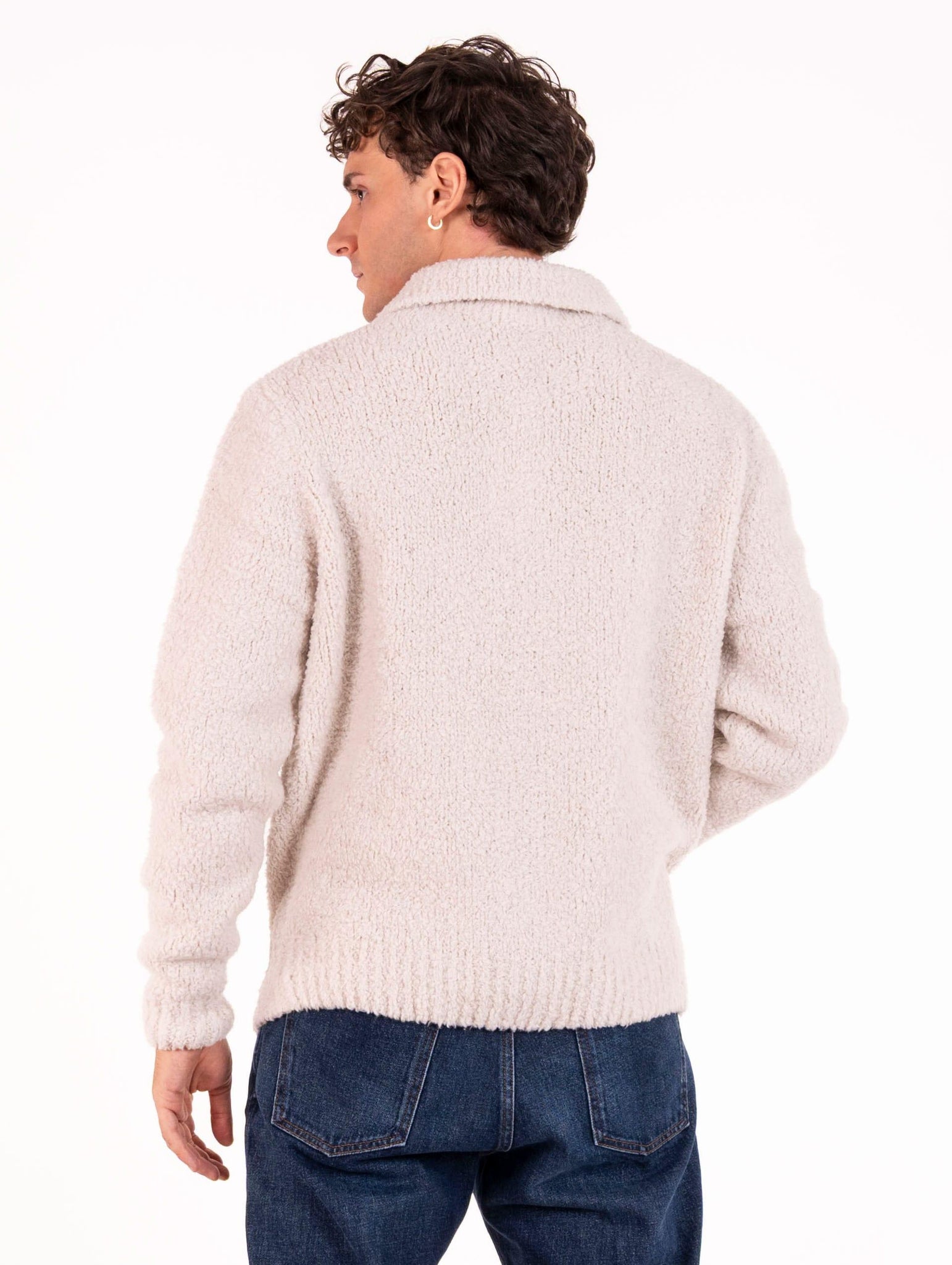 Giacca Daniele Fiesoli in Lana Merinos Extrafine Spazzolata Naturale 1371101 Daniele Fiesoli