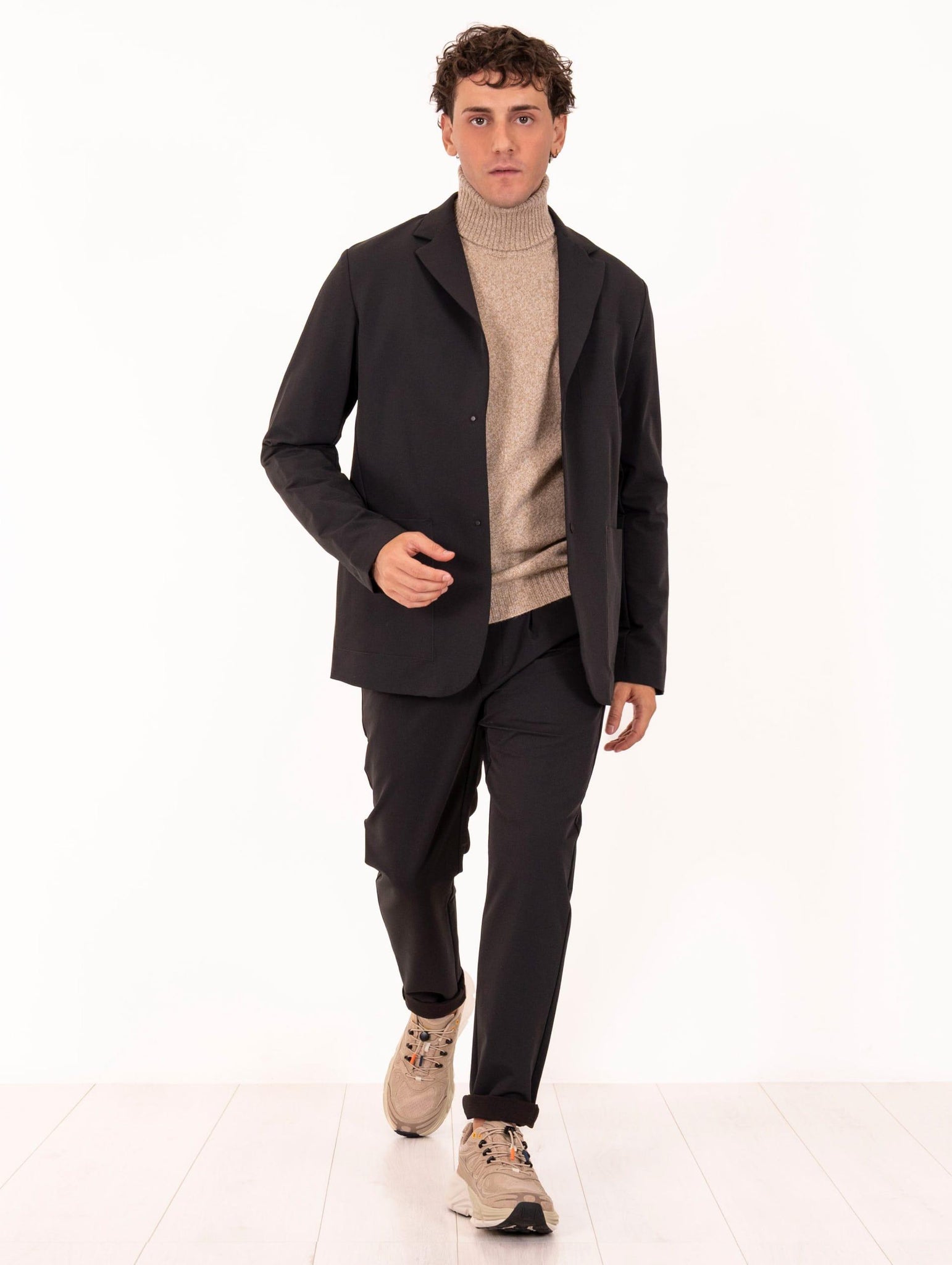 Pantalone Kobra People of Shibuya in Tessuto Tecnico Nero KOBRAPM937999 People of Shibuya