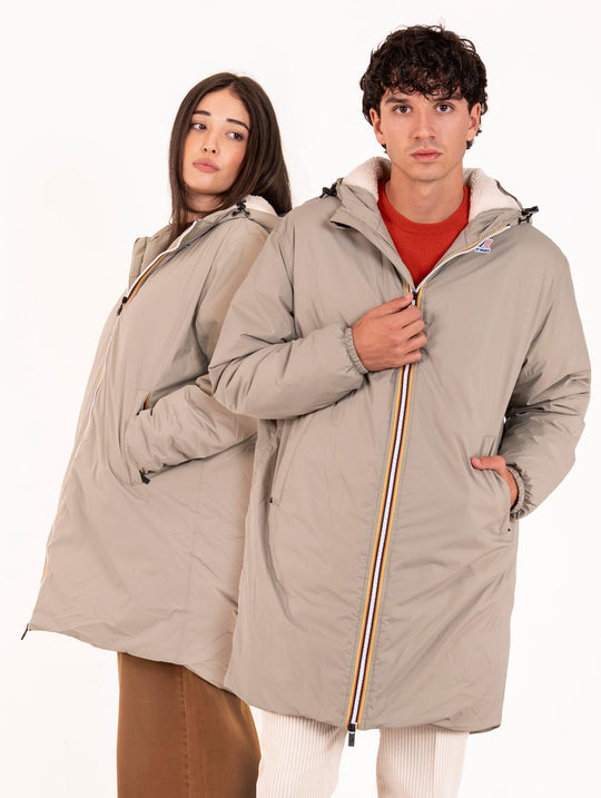 Le Vrai Eiffel 4.0 K-Way Waterproof Jacket in Sage Nylon