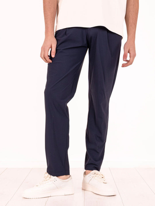 Devorè Pants in Blue Stretch Technical Fabric