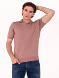 Polo Luigi Gentile in Seta e Cotone Rosa