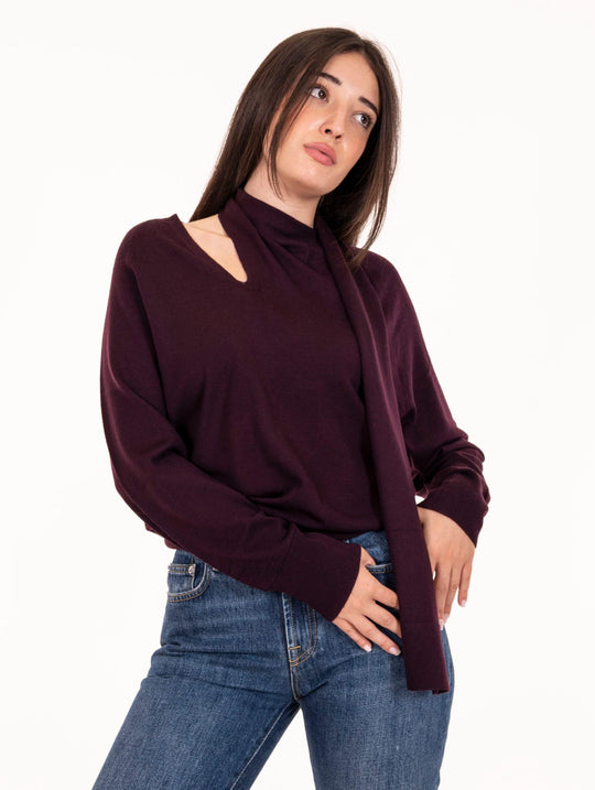 Maglia Fusciacca Meimeij in Lana Merino Mosto