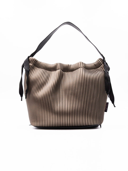 Borsa Zaino Fri-Yay Plissè Bronzo