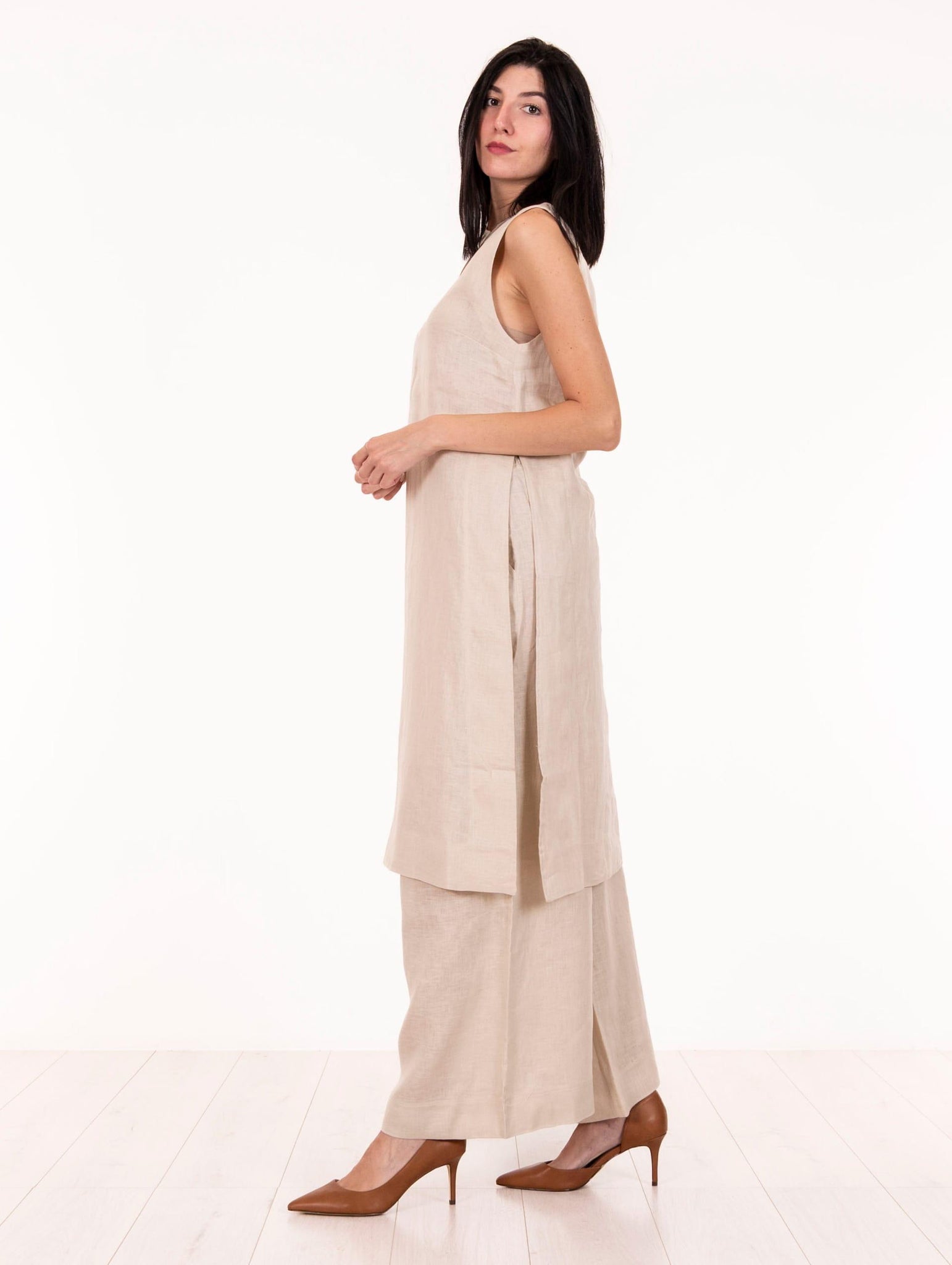 Abito Daniele Fiesoli in Lino Sabbia 7365200 Daniele Fiesoli