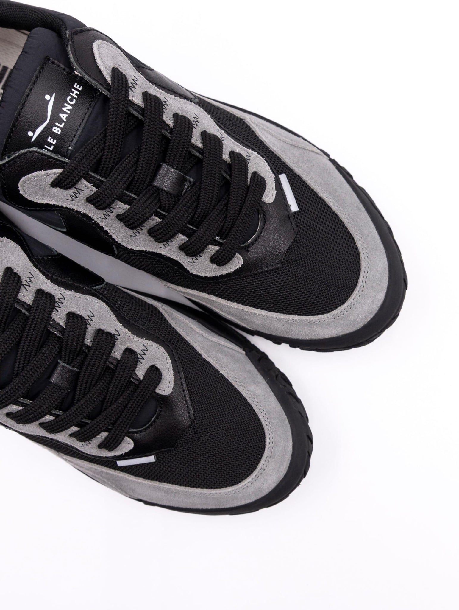 Sneakers Club Act Voile Blanche in Suede e Nylon Antracite e Nero CLUBACTMSUEDE/NYLON/CALF Voile Blanche