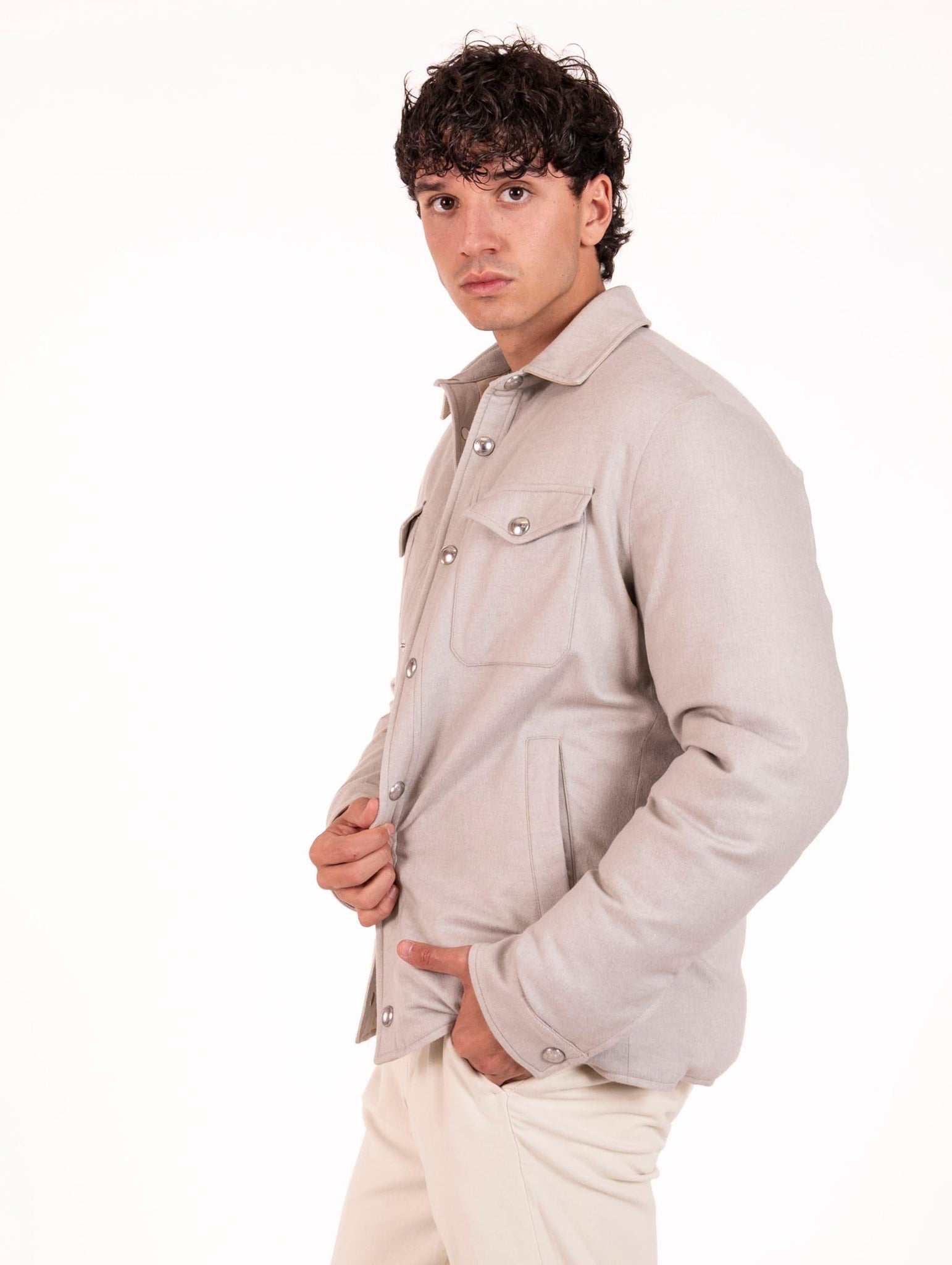 Giubbino Elleventy Milano in Seta e Cashmere Ghiaccio L75GBTI30TES0H09807 Eleventy Milano