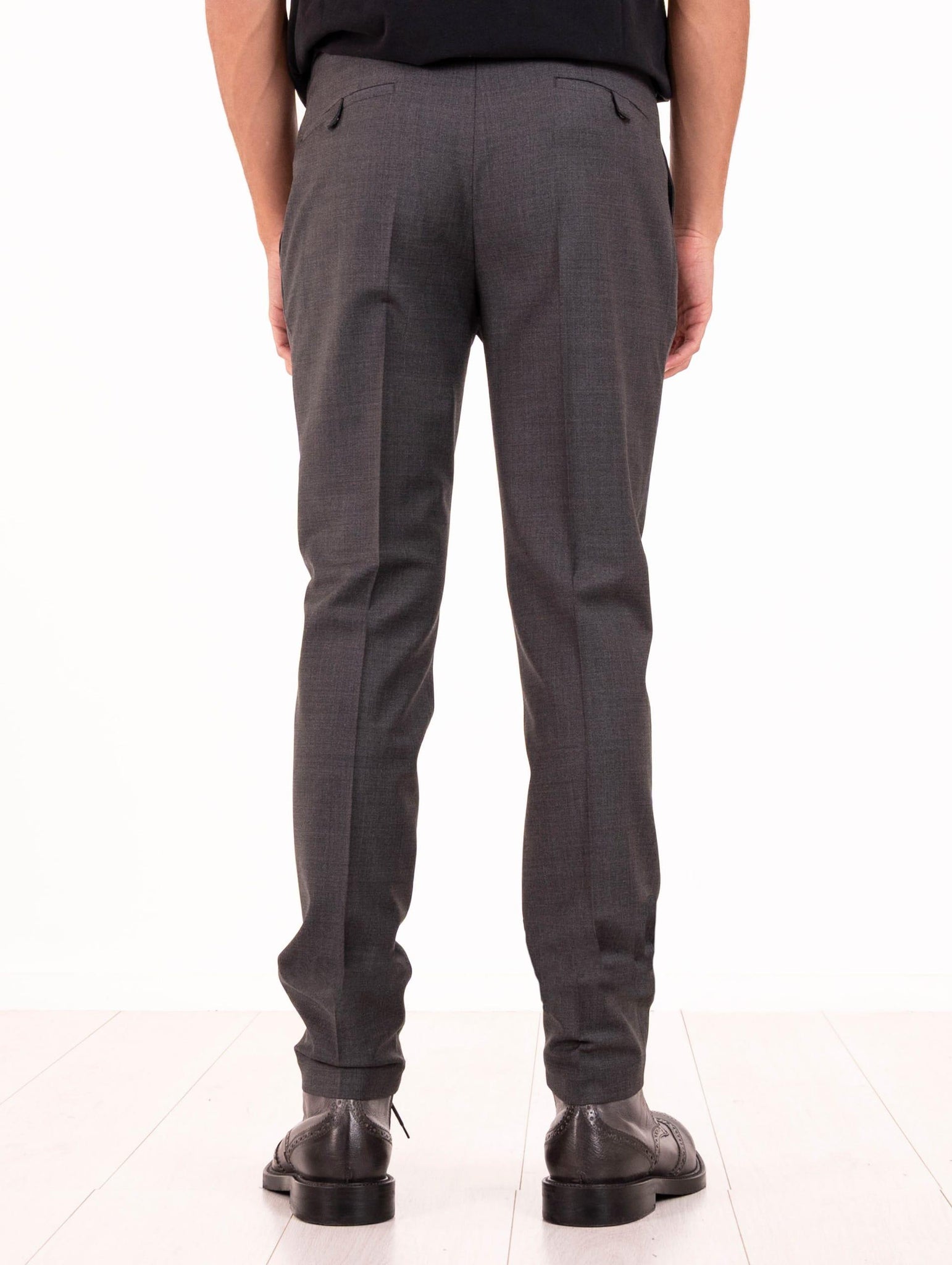 Pantalone Devorè in Lana Grigio Scuro DVR33C-W20220200 Devore