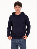 Felpa con Cappuccio Daniele Fiesoli in Eco Cashmere Blu