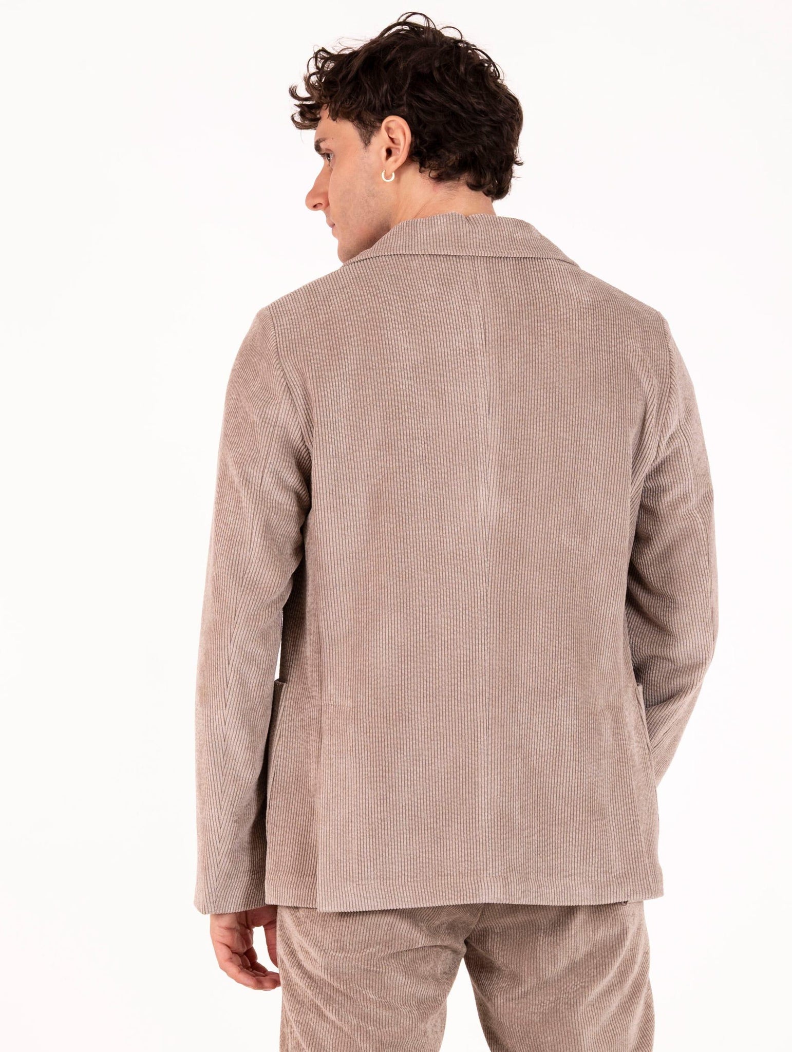 Giacca AT.P.CO. in Velluto a Costine Sabbia LOGAN717TP317030 AT.P.CO