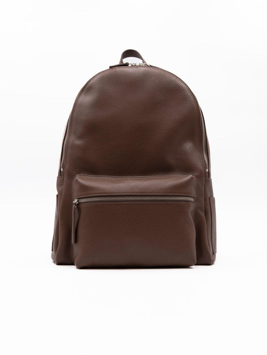 Orciani Micron Backpack in Brown Leather