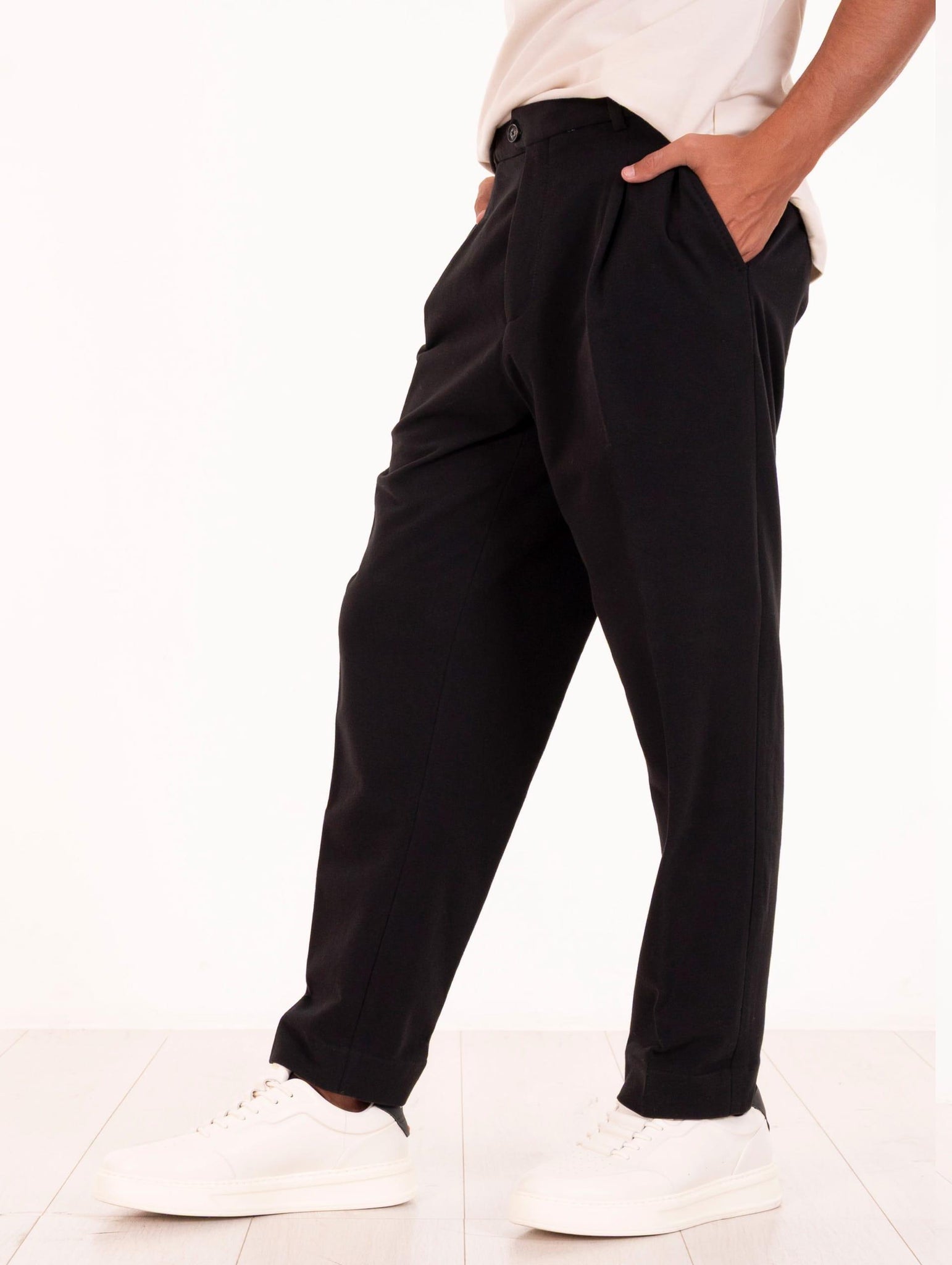 Pantalone Circolo 1901 in Jersey Nero CN4928001 Circolo 1901