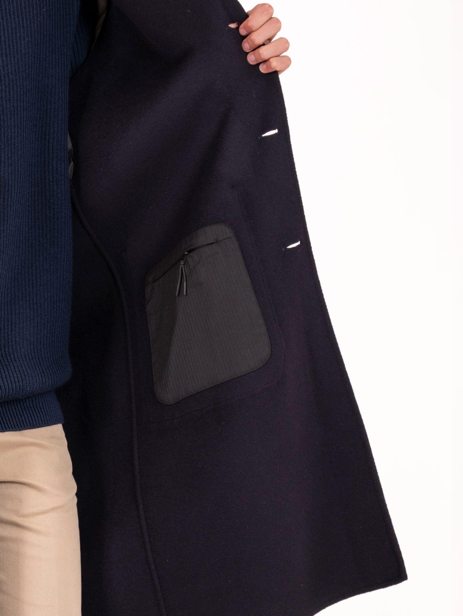 Cappotto Il Paltò in Lana Blu B51PUCAMEDOU205 Il Paltò