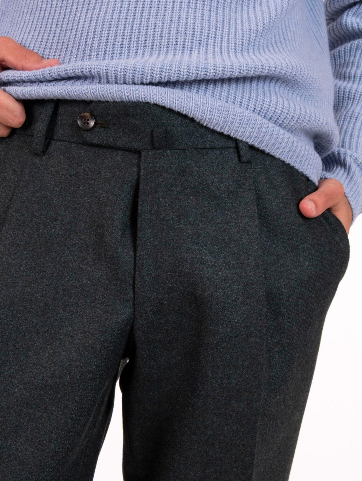 Abito Sartoriale Doppiopetto Four Stroke in Lana Vergine Verde APARIGI1/13105836 Four Stroke