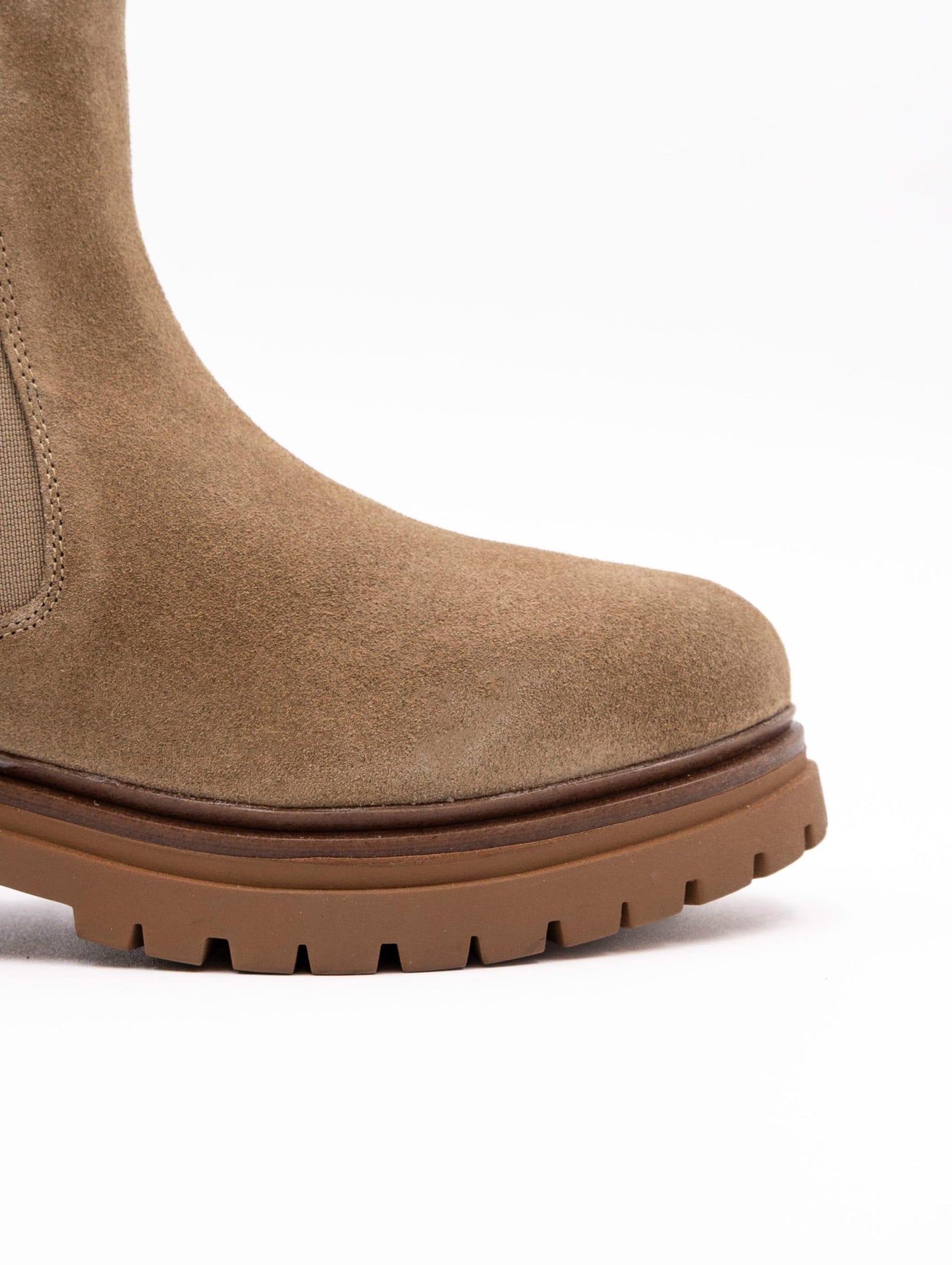 Beatles Indira Emanuelle Vee in Suede Beige 452M-808-13-ZQBEIGE Emanuelle Vee