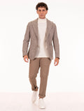 L.B.M. 1911 Jacket in Jersey and Virgin Wool Beige