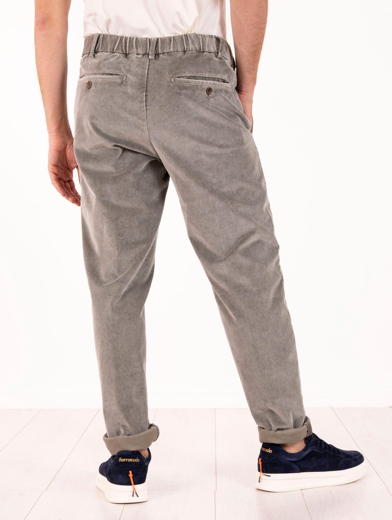 Pantalone Myths in Velluto a Coste Beige 25WM12L14-FR44 Myths