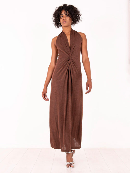 Chemisier Livio Be Limousine Lurex Cioccolata