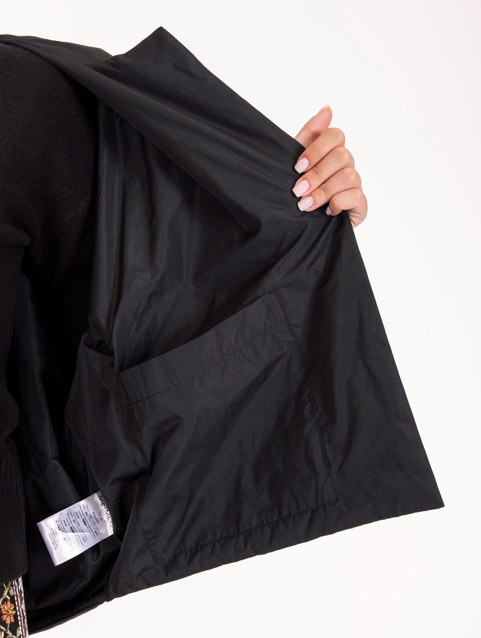 Giacca Meimeij in Tessuto Tecnico Nera M5FJ09100 Meimeij