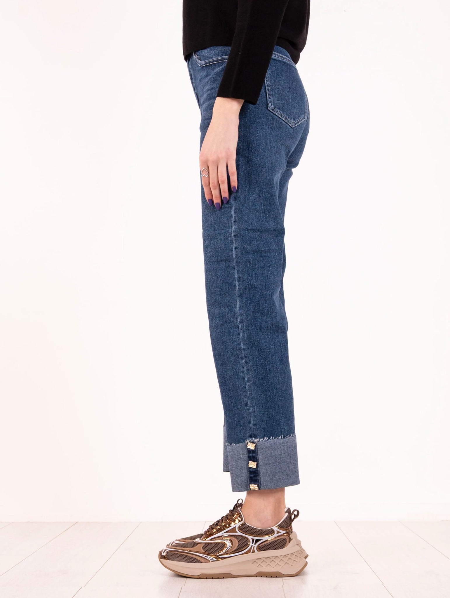 Jeans Jewel White Wise Denim Stretch Blu WW20253106 White Wise