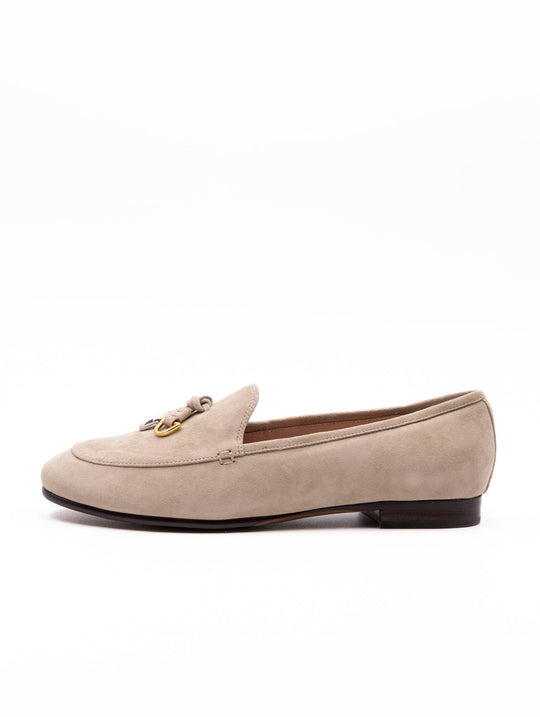 Coccinelle Loop Loafers in Sand Suede