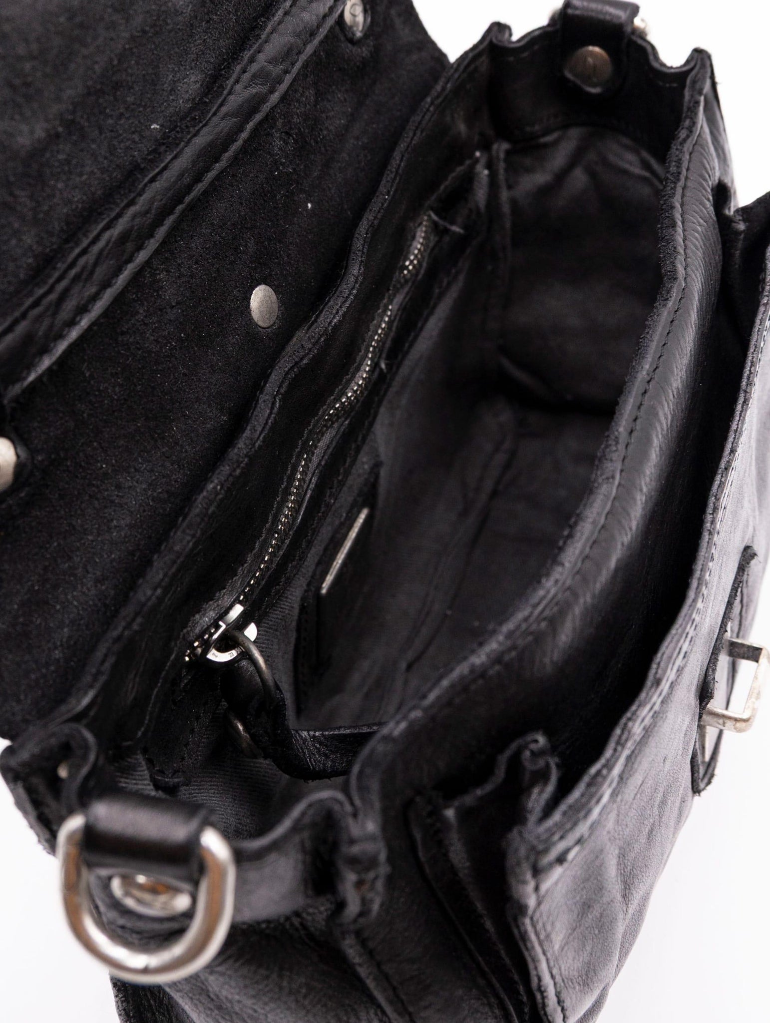 Borsa Porzia Campomaggi con Borchie e Strass in Pelle Nera C042610ND-X2876C0001 Campomaggi