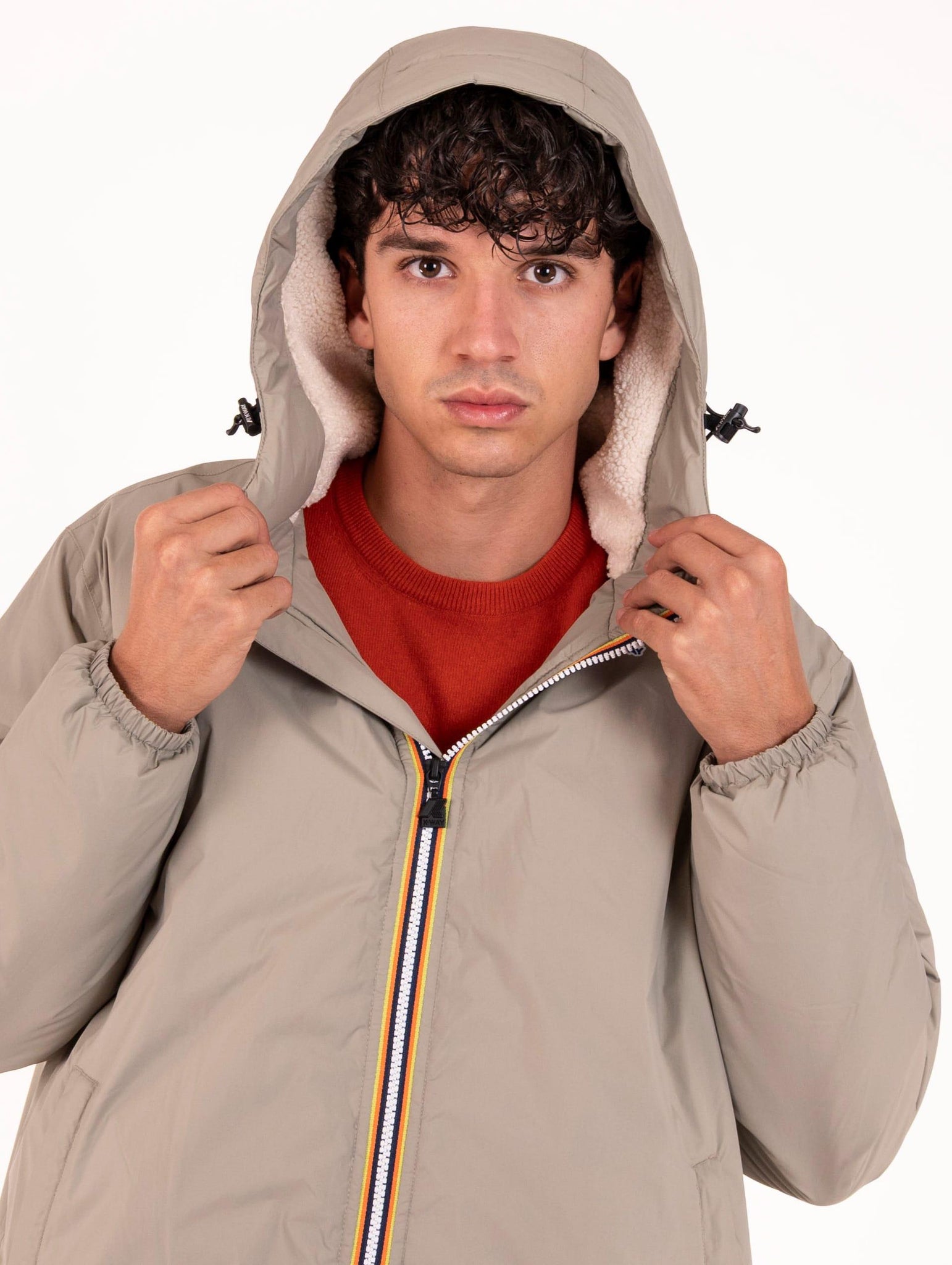 Giacca Impermeabile Le Vrai Eiffel 4.0 K-Way in Nylon Salvia K21516W633 K-Way