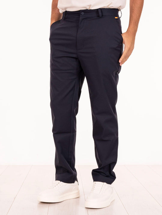 Pantalone Elia K-Way in Twill Elasticizzato Blu
