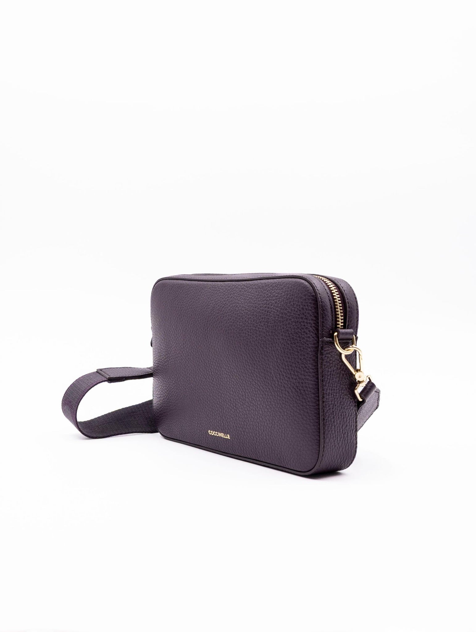 Minibag Tebe Small Coccinelle in Pelle Martellata Prugna E5MN5520101V87 Coccinelle