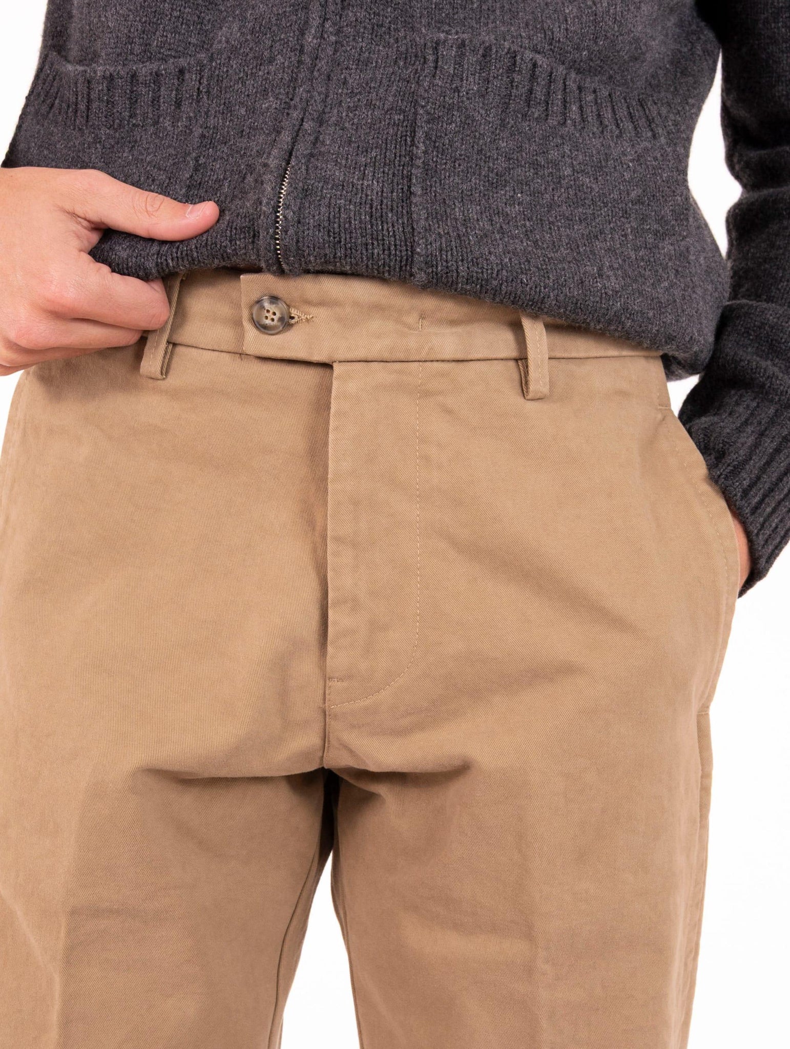 Pantalone Re-Hash in Cotone Beige P7012355ORBEIGE Re-Hash